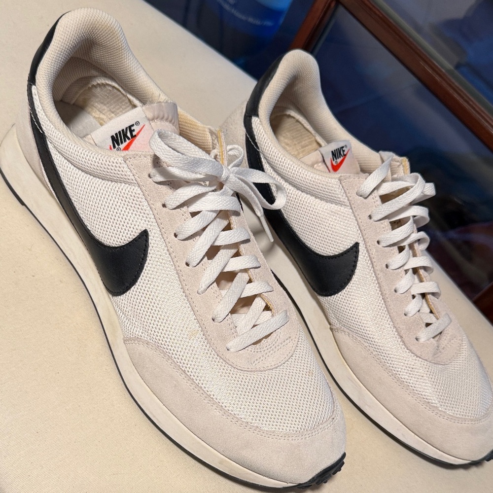 Nike Cream and Black Sneakers